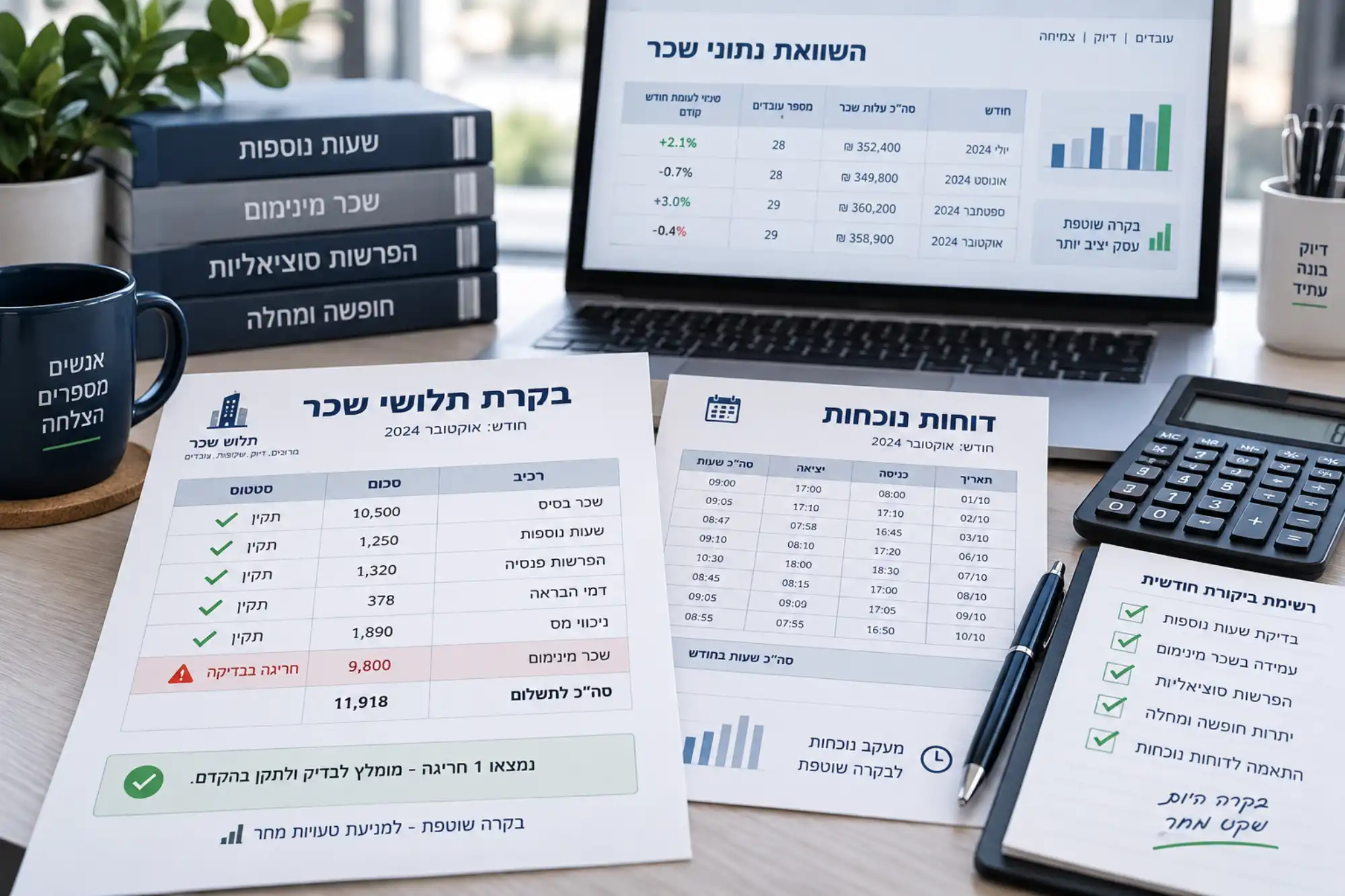 איך לזהות חריגות שכר לפני שהן הופכות להפרת חוק?